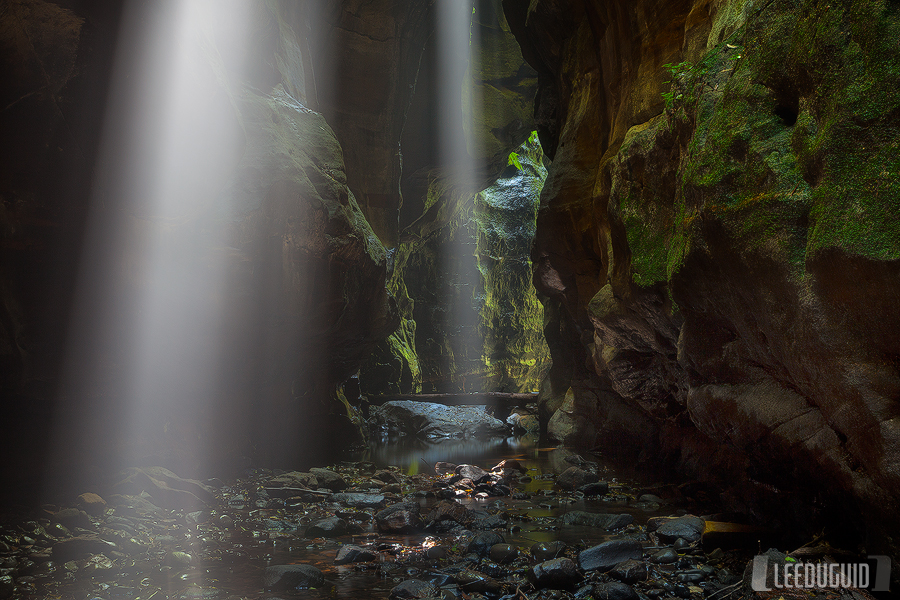 Light rays Claustral Canyon