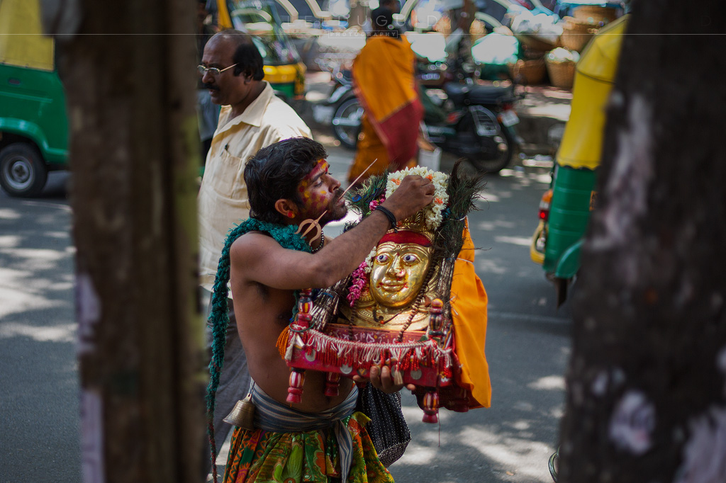 religious man piercing India